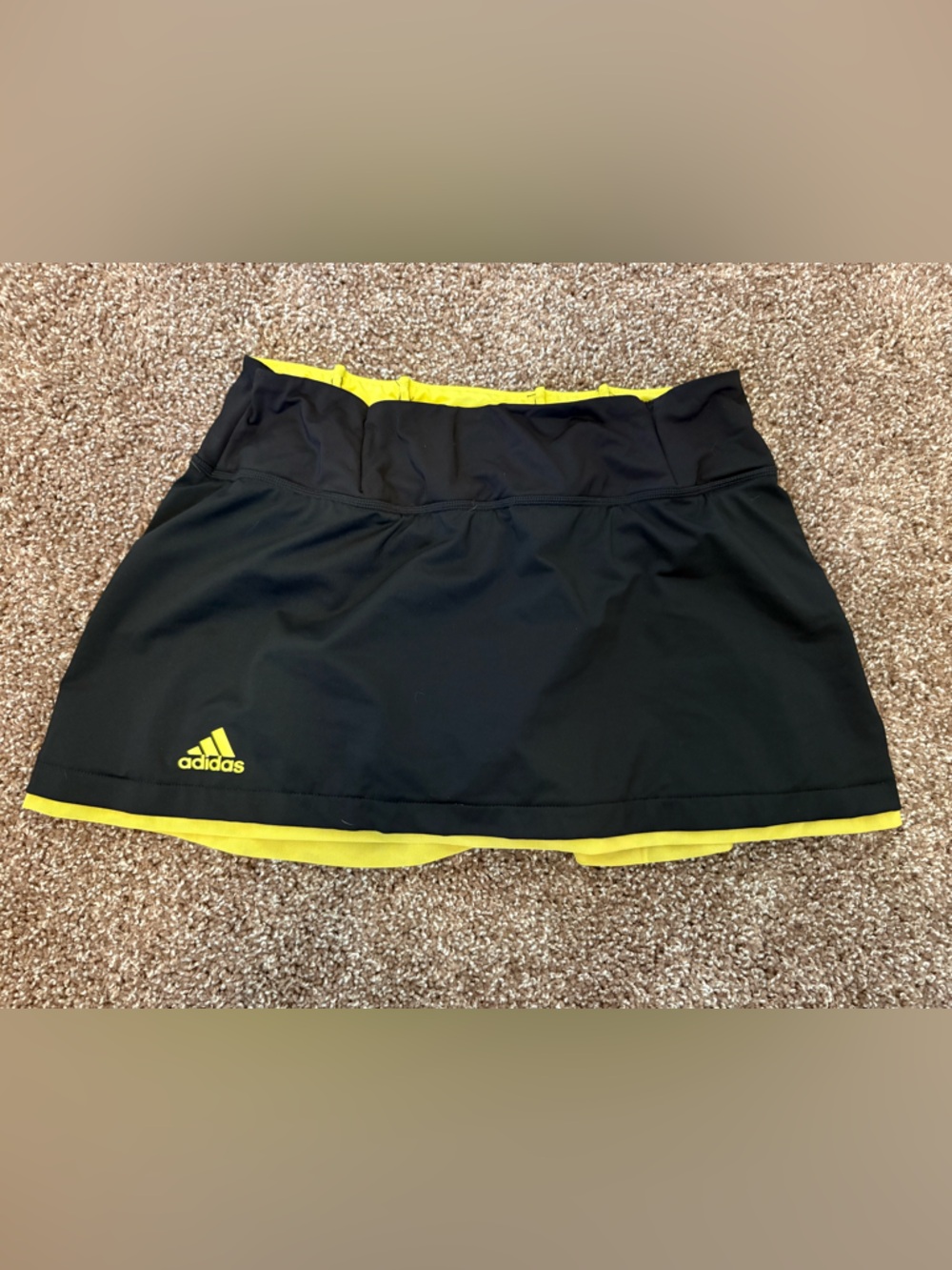 adidas Black and Yellow Climalite Athletic Top